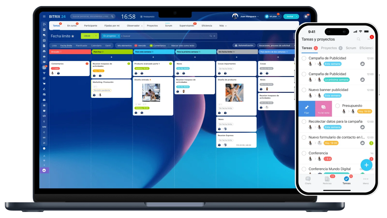 TAREAS Y PROYECCIONES - BITRIX ING SOLUTION SAS - BITRIX