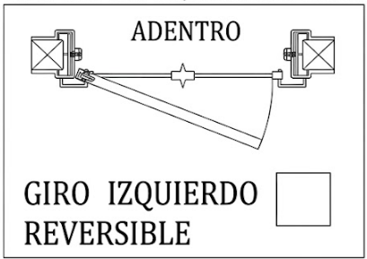 Adentro - Izquierdo reversible